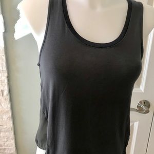 Charcoal grey tank top from Zara